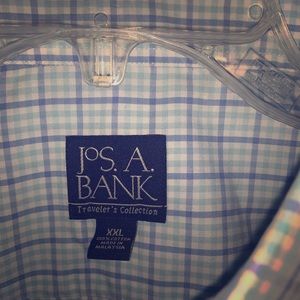 Lot of 2 short sleeve dress shirts XXL Jos A Banks